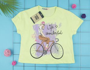 Тениска момиче с колело "Paty"