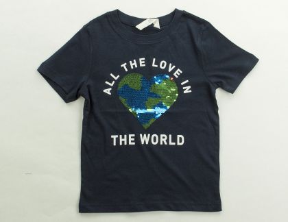 Тениска The World с обръщащи се пайети