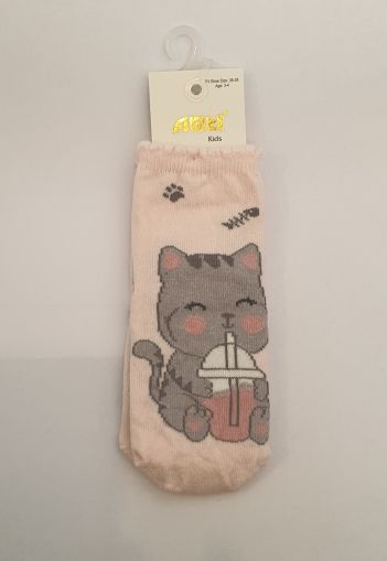 Розови чорапи коте 