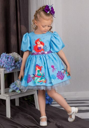 Разкошна рокля Ариел с фиба панделка