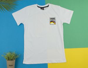 Юношеска тениска в бяло