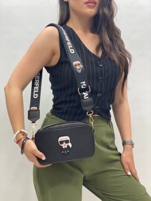 Дамска чанта Карл с текстилна дръжка