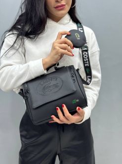 Дамска кожена чанта с портмоне